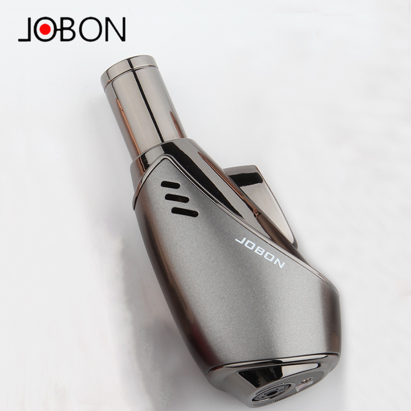Smoking Gun Kit - Jobon 방풍 블루 플레임 라이터, 부탄