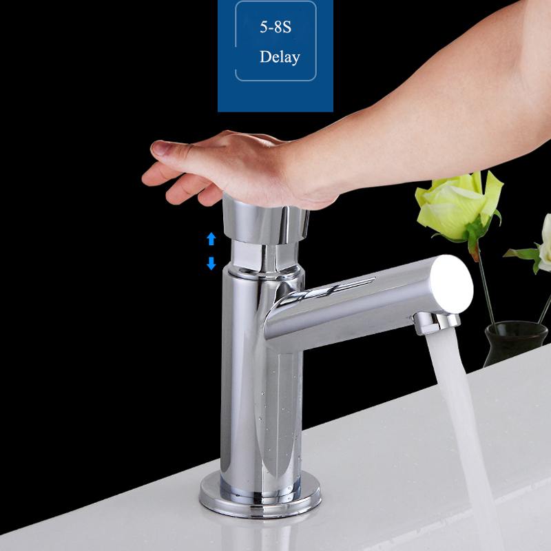 터치 프레스 욕실 세면대 수도꼭지, 시간 지연 수도꼭지 - Home Bar Sink 리뷰 및 가격