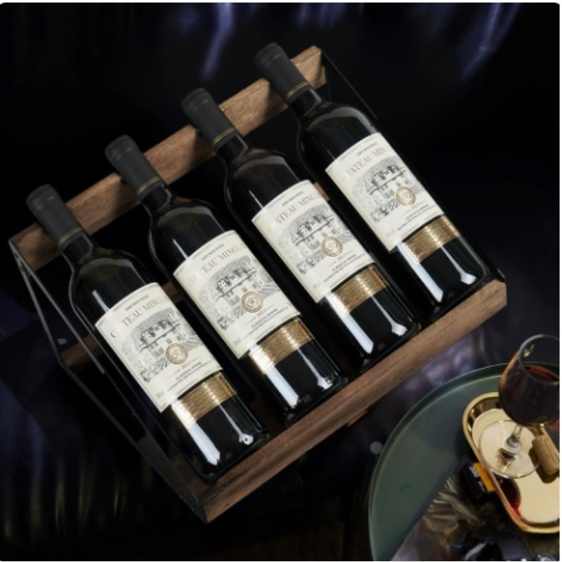 홈 바 나무 와인 랙 와인 병 홀더 레트로 속이 빈 철 - Home Bar Shelves 리뷰 및 가격