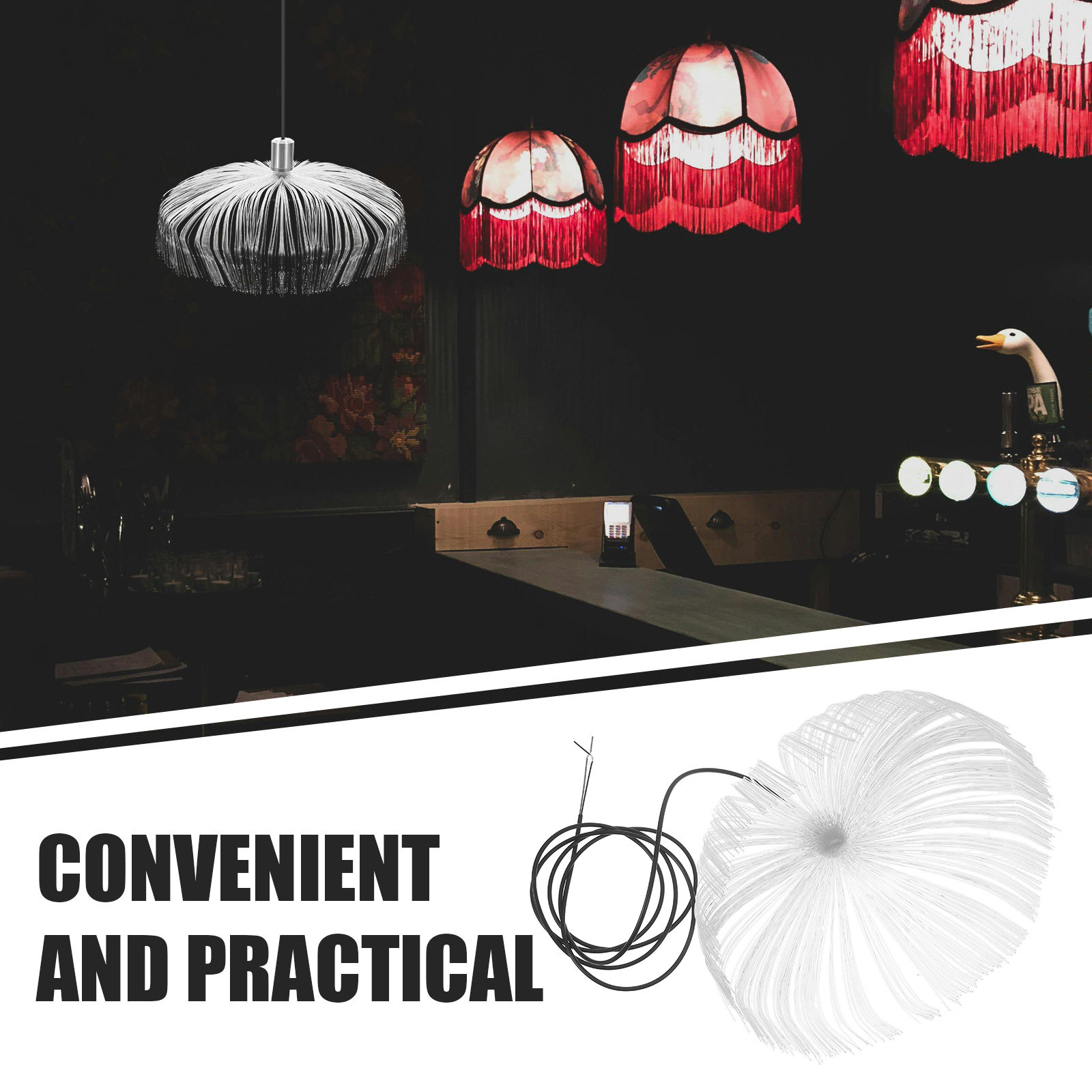 LED 광섬유 해파리 천장 조명 LED 분위기 조명 - - Home Bar And Theater 리뷰 및 가격