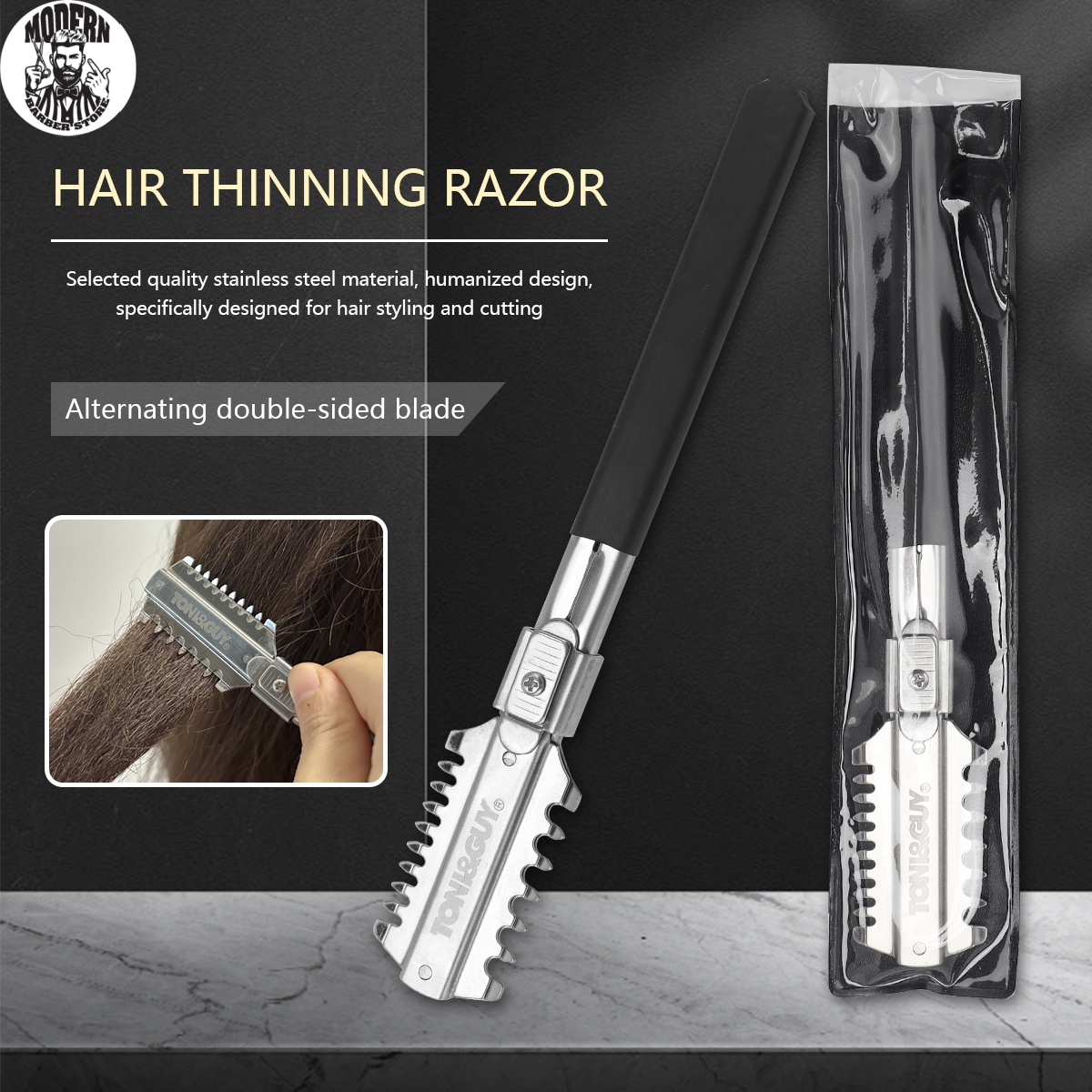 살롱 이중날 면도기 이발칼 수동 헤어 커팅 도구 수염  - Home Barbershop 리뷰 및 가격
